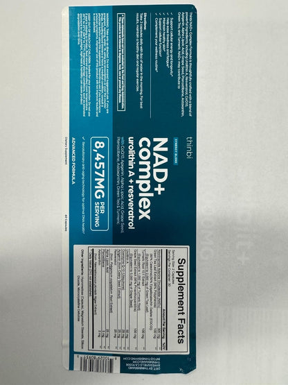 NAD Supplement 8,457 mg Extra Strength Liposomal, Green Tea + Astaxanthin for Women & Men, Resveratrol, CoQ10, Alpha Lipoic Acid